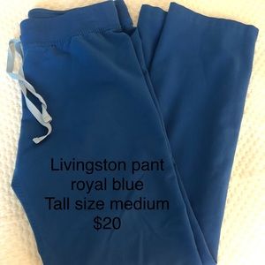 Figs scrubs royal blue